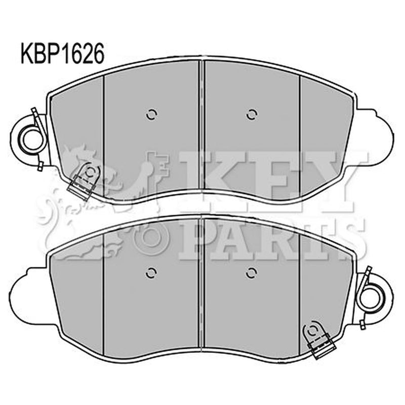 Key Parts 4 x Front Brake Pad Set KBP1626