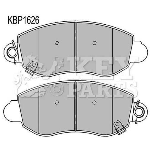 Key Parts 4 x Front Brake Pad Set KBP1626