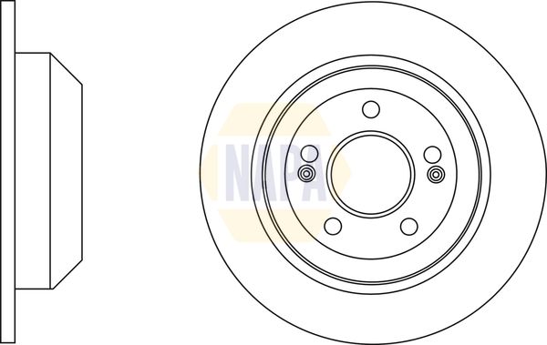 NAPA Rear Brake Solid Discs & Pads fits HYUNDAI
