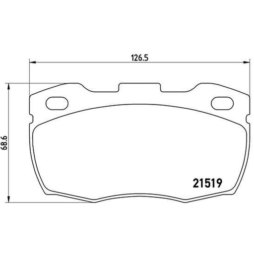 Brembo Front Brake Pad Set P44015