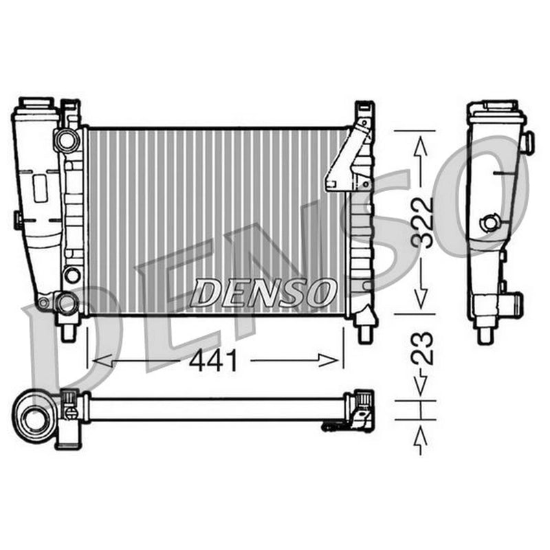 Denso Engine Radiator DRM09143