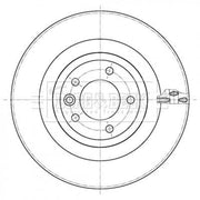 Borg & Beck 2 x Vented Rear Brake Discs BBD6108S