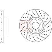 Apec 2 x Vented Front Brake Discs DSK3106