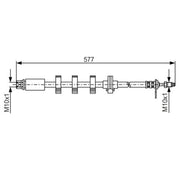 Bosch Brake Hydraulic Hose Line Front Right 1 987 476 810