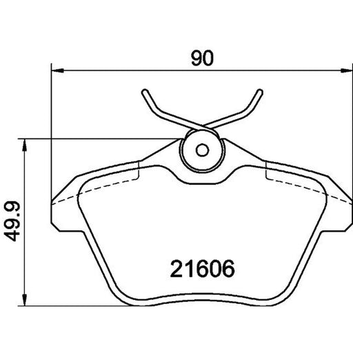 DON Rear Brake Pad Set PCP1498
