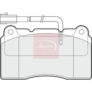 Apec Front Brake Pad Set PAD1536