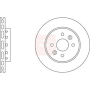 Apec 2 x Vented Front Brake Discs DSK2189