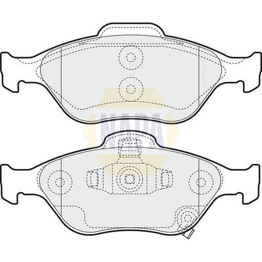 NAPA Front Brake Pad Set NBP1184