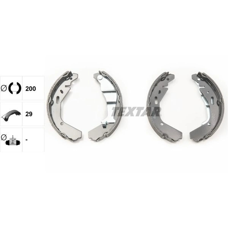 Textar Brake Shoe Set Axle Kit 91065200
