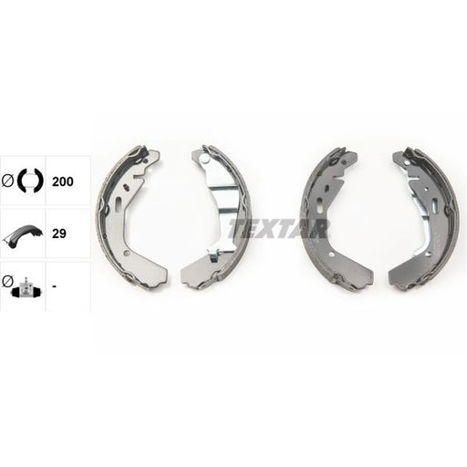 Textar Brake Shoe Set Axle Kit 91065200