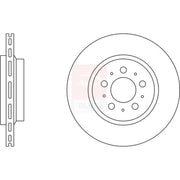 Apec 2 x Vented Rear Brake Discs SDK6131
