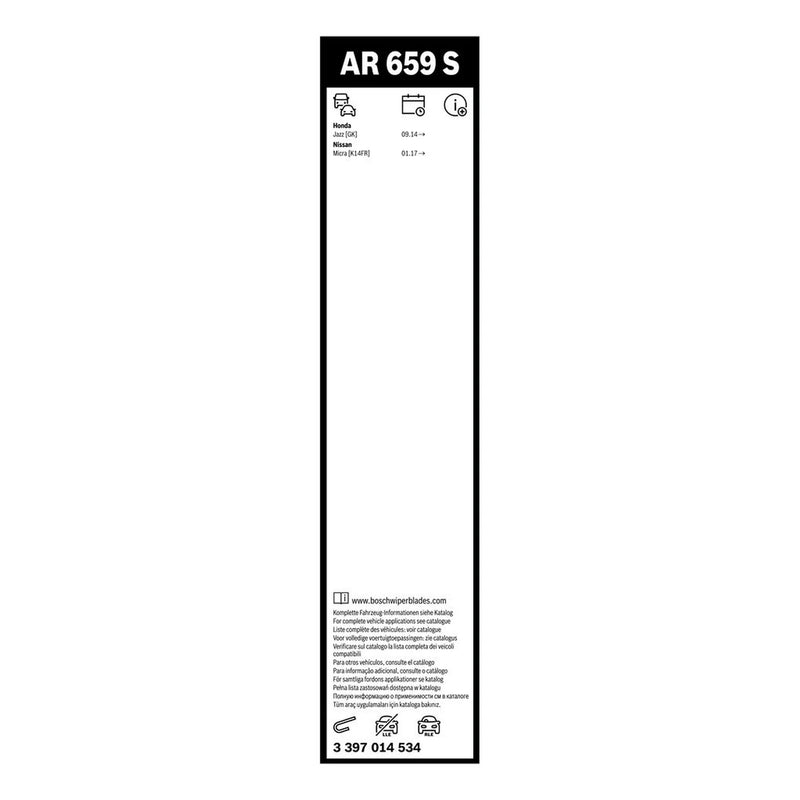 Bosch Aerotwin Front Wiper Blade Set 650mm + 360mm — AR659S OE 76620T5AJ03