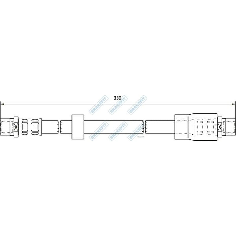 Apec Brake Hydraulic Hose Line Front BHO4142