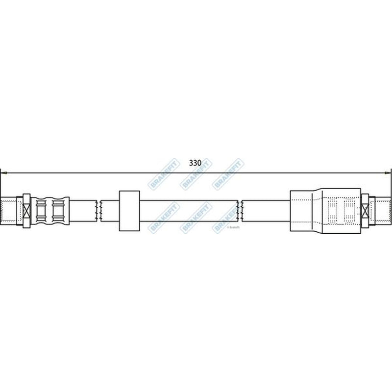 Apec Brake Hydraulic Hose Line Front BHO4142
