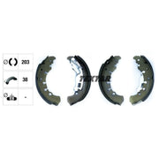 Textar Brake Shoe Set Axle Kit 91065300