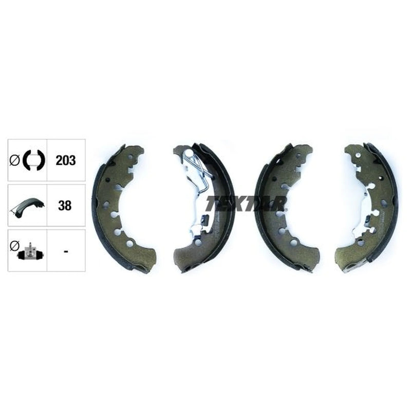 Textar Brake Shoe Set Axle Kit 91065300