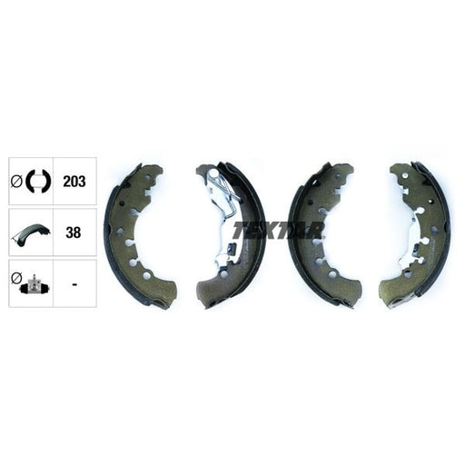 Textar Brake Shoe Set Axle Kit 91065300