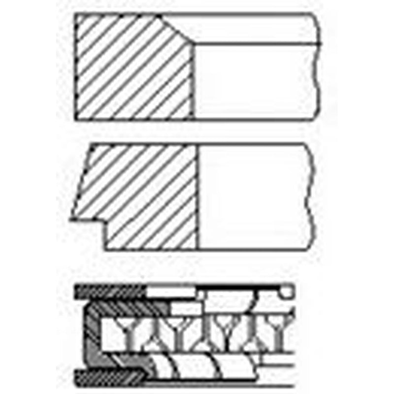 FAI Piston Ring Kit (1CYL) PR44-000 630016 PR44-000