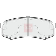 Apec Rear Brake Pad Set PAD822