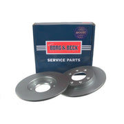 Borg & Beck 2 x Solid Rear Brake Discs BBD4979