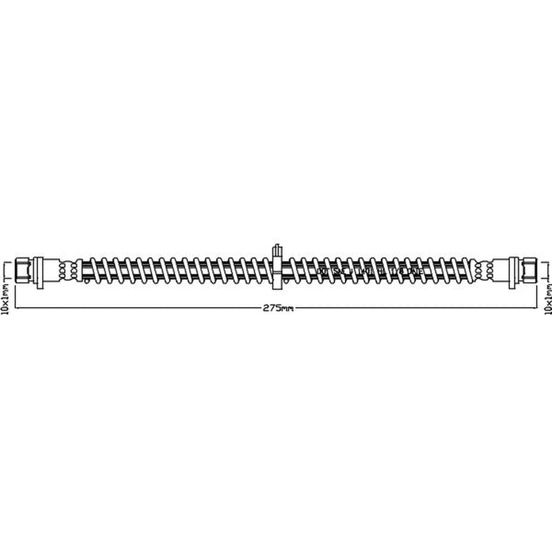 Abtex Brake Hydraulic Hose Line Rear ABH1084