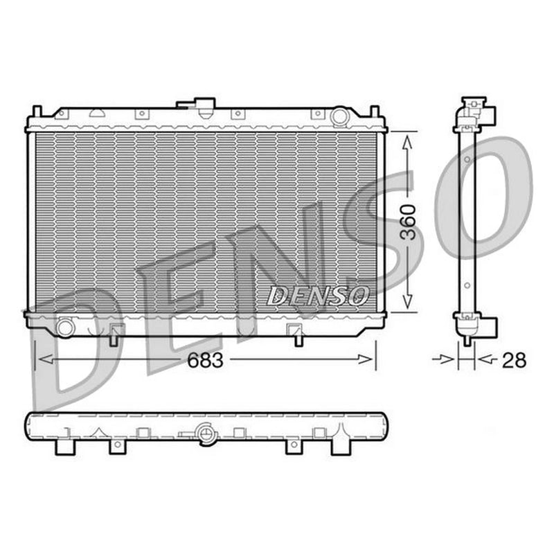 Denso Engine Radiator DRM46010