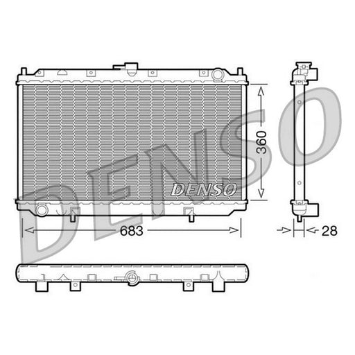 Denso Engine Radiator DRM46010