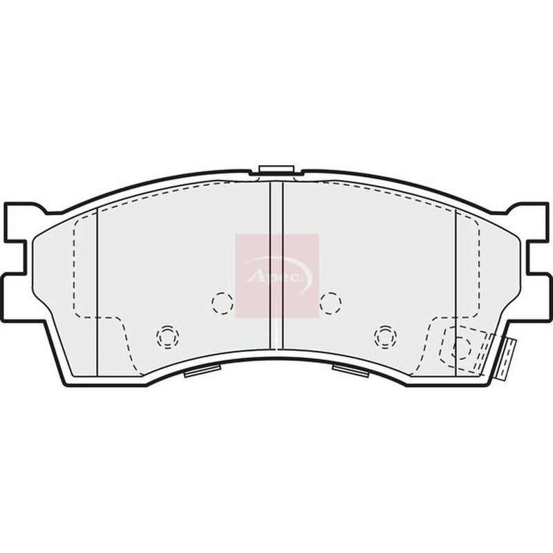 Apec Front Brake Pad Set PAD1188