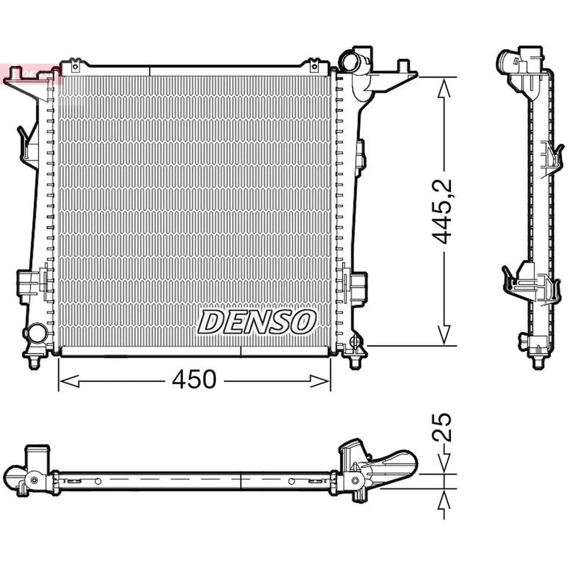 Denso Engine Radiator DRM43006