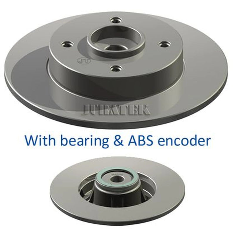 Juratek 2 x Solid Rear Brake Discs CIT128C