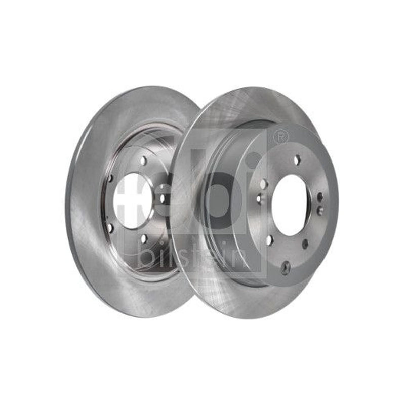 Febi 2 x Solid Rear Brake Discs 108629