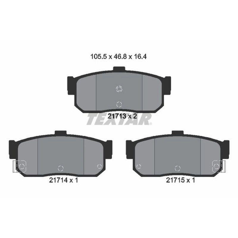 Textar Rear Brake Pad Set 2171301