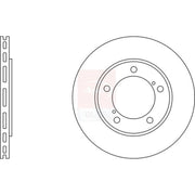 Apec 2 x Vented Front Brake Discs SDK6430