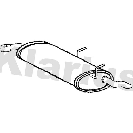 Klarius Box With Tail Pipe Rear GM584T