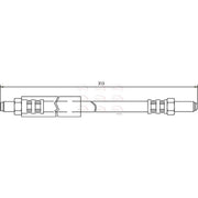 Apec Brake Hydraulic Hose Line Front HOS3154