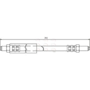 Apec Brake Hydraulic Hose Line Front HOS3154