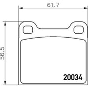 DON Front Brake Pad Set PCP2095