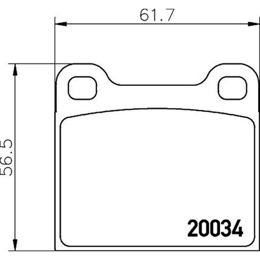 Mintex Front Brake Pad Set MDB1002