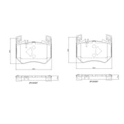 Brembo 4 x Front Brake Pad Set P50171