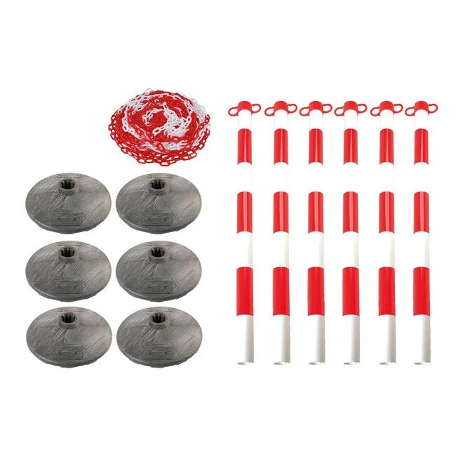 Laser Tools Set of 6 Posts & Bases with Chain - PL