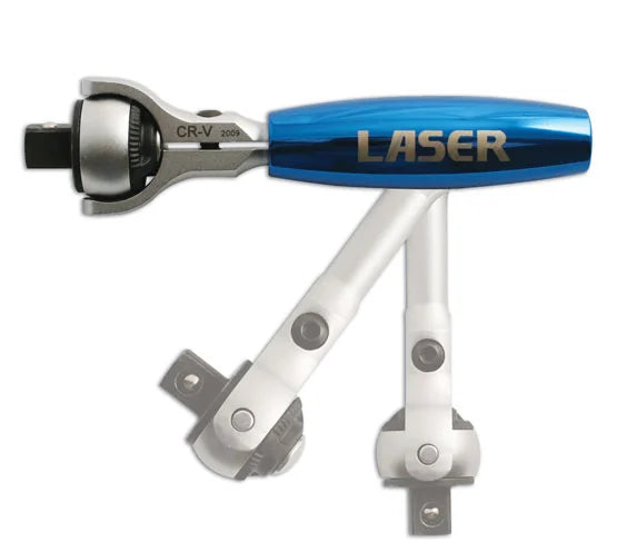 Laser Tools Swivel Head Ratchet 3/8"D (CD) - PL