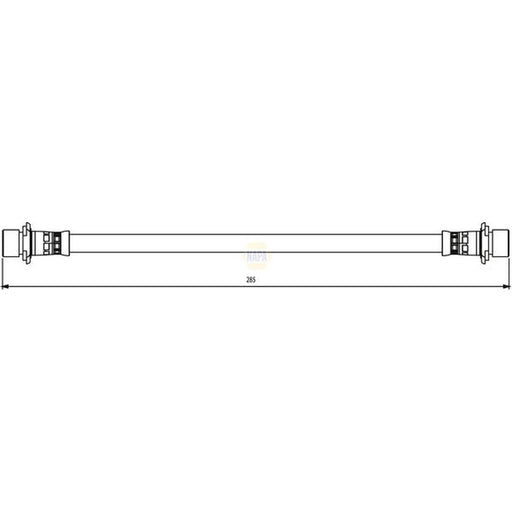 NAPA Brake Hydraulic Hose Line Rear NBH1230