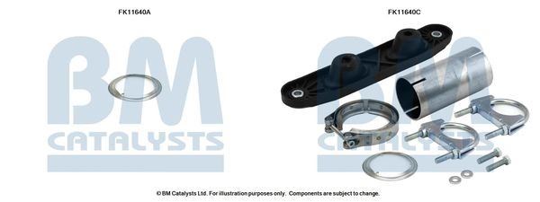 BM Catalysts FK11640C Soot/Particulate Filter Mounting Kit Fits VW Caddy BM - Town Parts