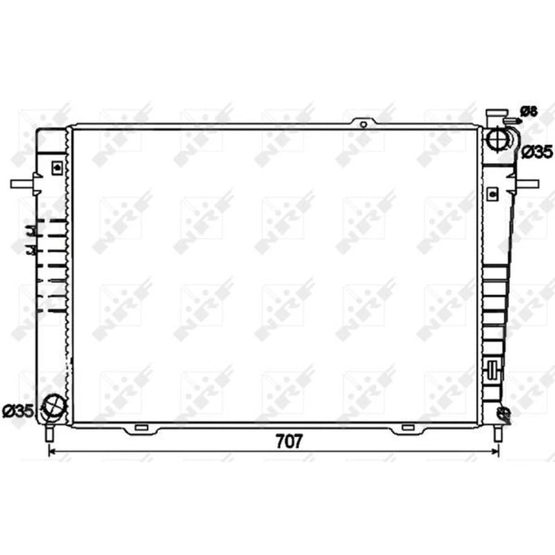 NRF Engine Radiator 53497