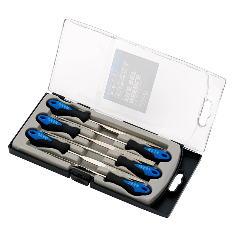 Draper Soft Grip Diamond Needle File Set 150mm (6 Piece)
