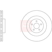 Apec 2 x Vented Front Brake Discs DSK3336