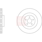 Apec 2 x Vented Front Brake Discs DSK3336