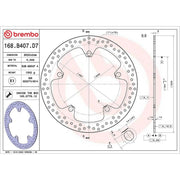 Brembo 2 x Rigid Front Brake Disc Brake Discs 68B407D7