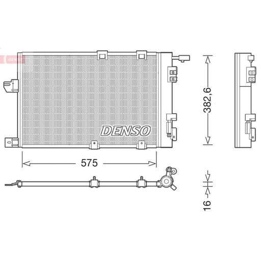 Denso Air Conditioning Condenser DCN20038