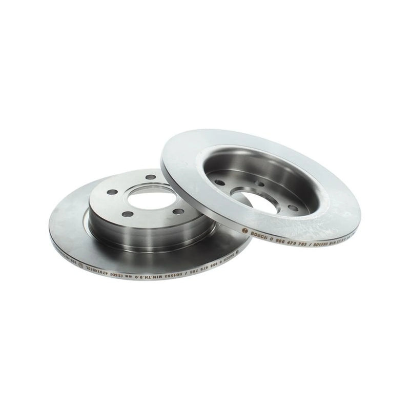 Bosch 2 x Solid Rear Brake Discs 0 986 479 763